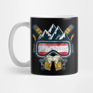 Austria Apres Ski Team Beer and Jagatee print Mug